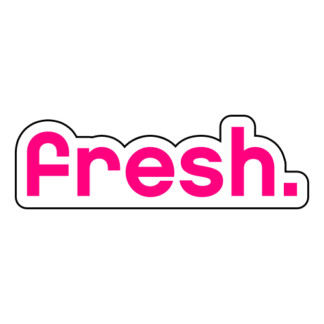 Fresh Sticker (Hot Pink)
